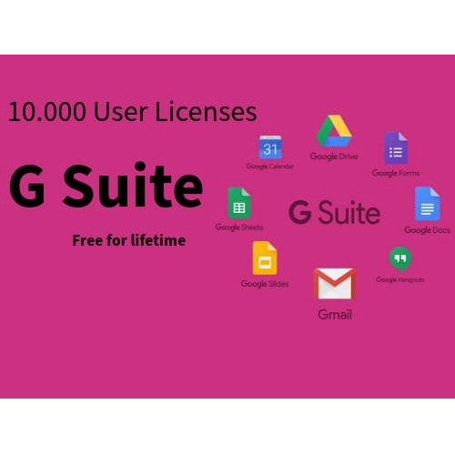 G Suite Basic Account With 10.000 User Free For Lifetime